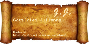 Gottfried Julianna névjegykártya
